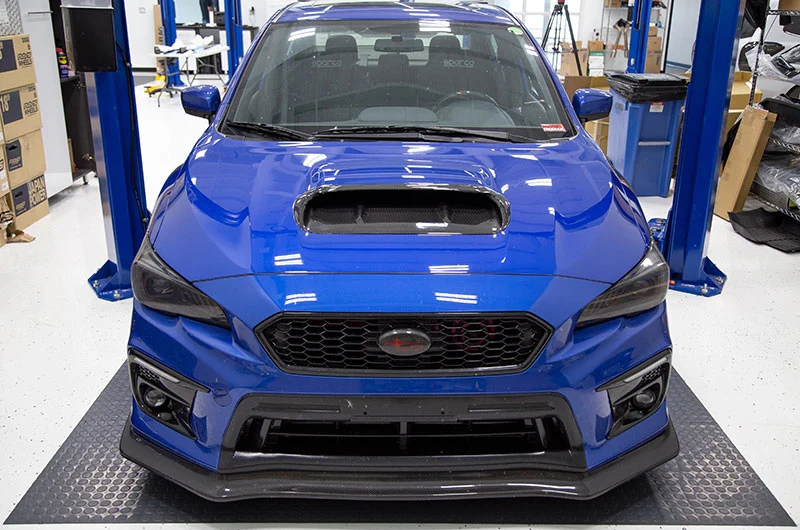 OLM A1 Aggressive Carbon Fiber Full Replacement Hood Scoop - 2015-2021 WRX / STI - Image 4