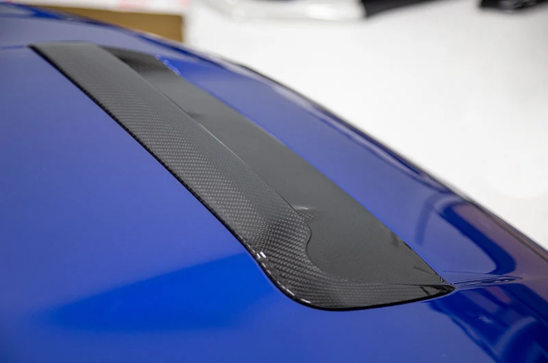 OLM A1 Aggressive Carbon Fiber Full Replacement Hood Scoop - 2015-2021 WRX / STI - Image 5