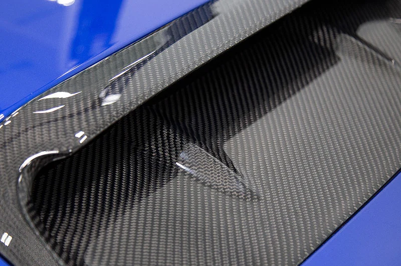 OLM A1 Aggressive Carbon Fiber Full Replacement Hood Scoop - 2015-2021 WRX / STI - Image 8