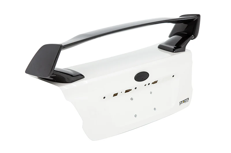 OLM Carbon Fiber OEM STI Style Spoiler with Carbon Bases - 2015-2021 Subaru WRX / STI - Image 3