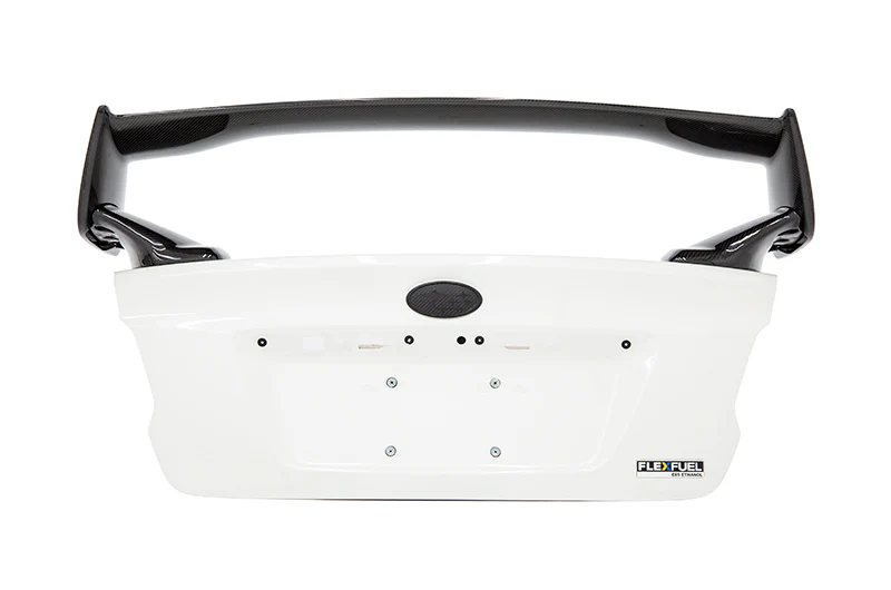 OLM Carbon Fiber OEM STI Style Spoiler with Carbon Bases - 2015-2021 Subaru WRX / STI - Image 6