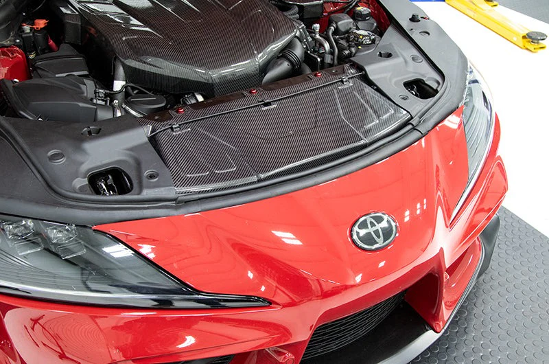 OLM Carbon Fiber Radiator Cooling Plate - 2020 Supra - Image 6