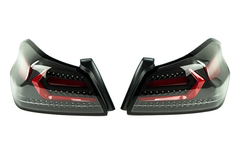 OLM Evolution Tail Lights (Clear Lens, Black Base, Red Bar) - 2015-2021 WRX / STI - Image 4