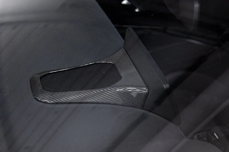 OLM LE Carbon Fiber Center Speaker Cover - 2020 Supra - Image 4