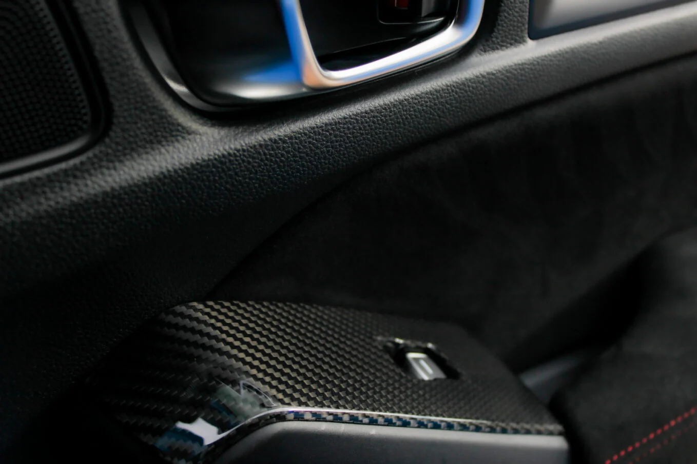 OLM LE Carbon Fiber Window Switch Panel Covers (Set of 4) - 2022+ FL Honda Civic / FL5 Type R - Image 6