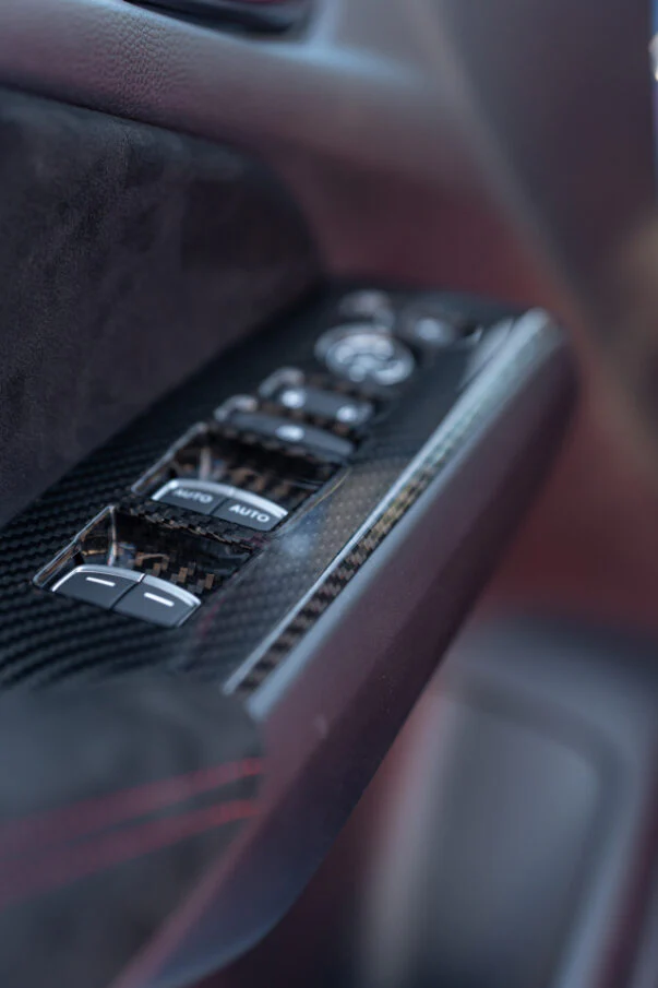 OLM LE Carbon Fiber Window Switch Panel Covers (Set of 4) - 2022+ FL Honda Civic / FL5 Type R - Image 9