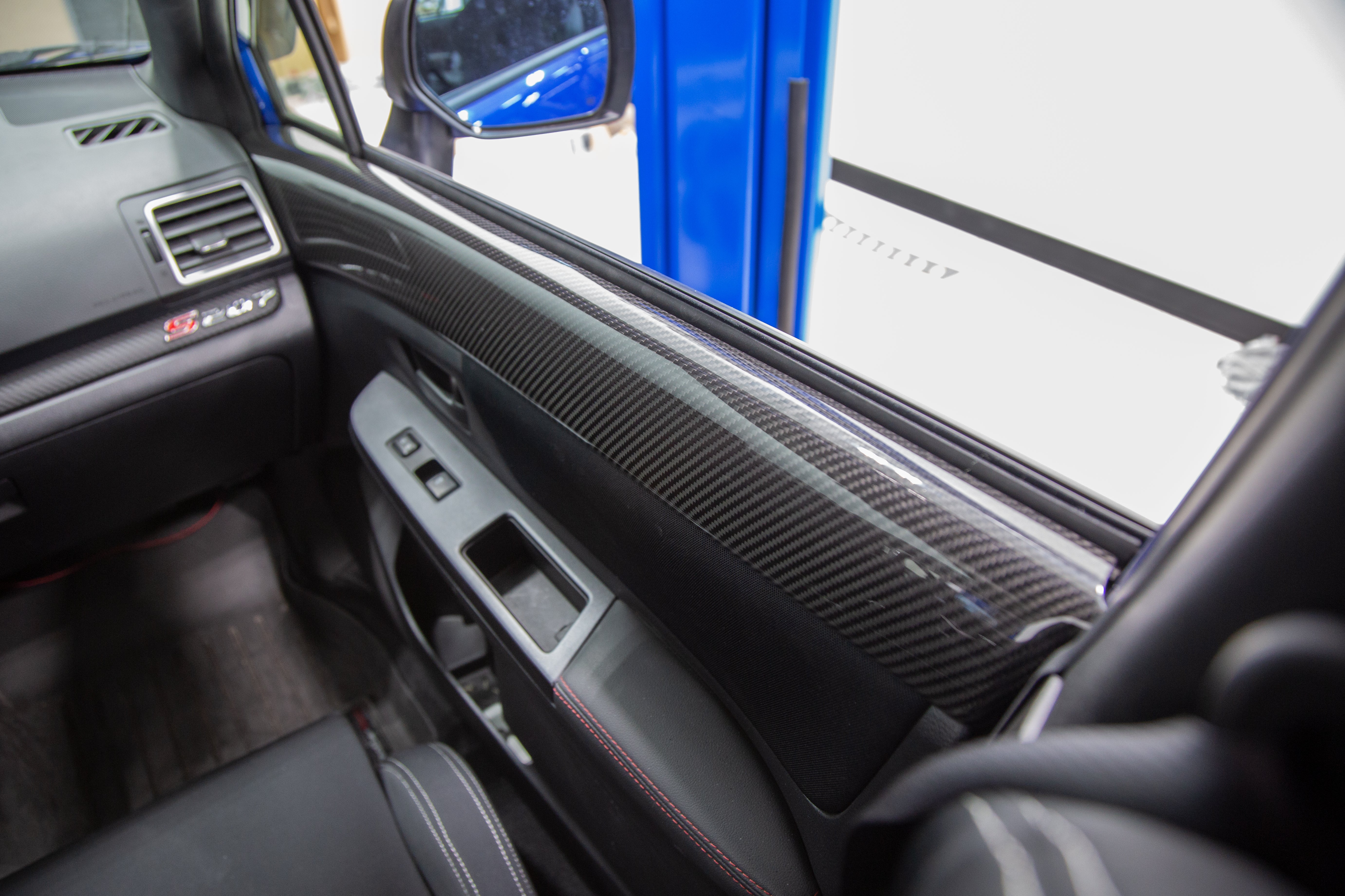 OLM LE Dry Carbon Front Door Trim Upper Panels - 2015-2021 WRX / STI - Image 10