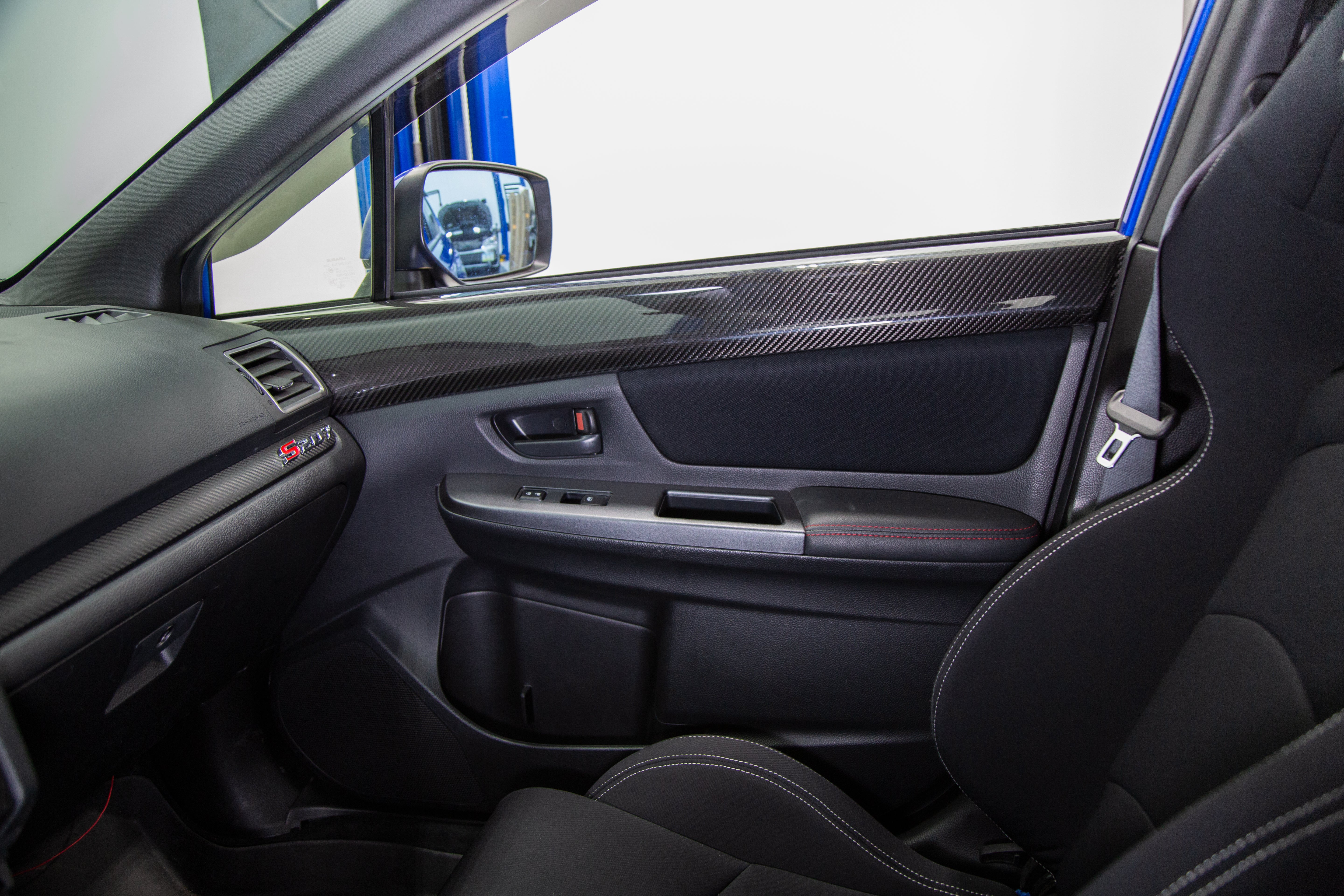 OLM LE Dry Carbon Front Door Trim Upper Panels - 2015-2021 WRX / STI - Image 11