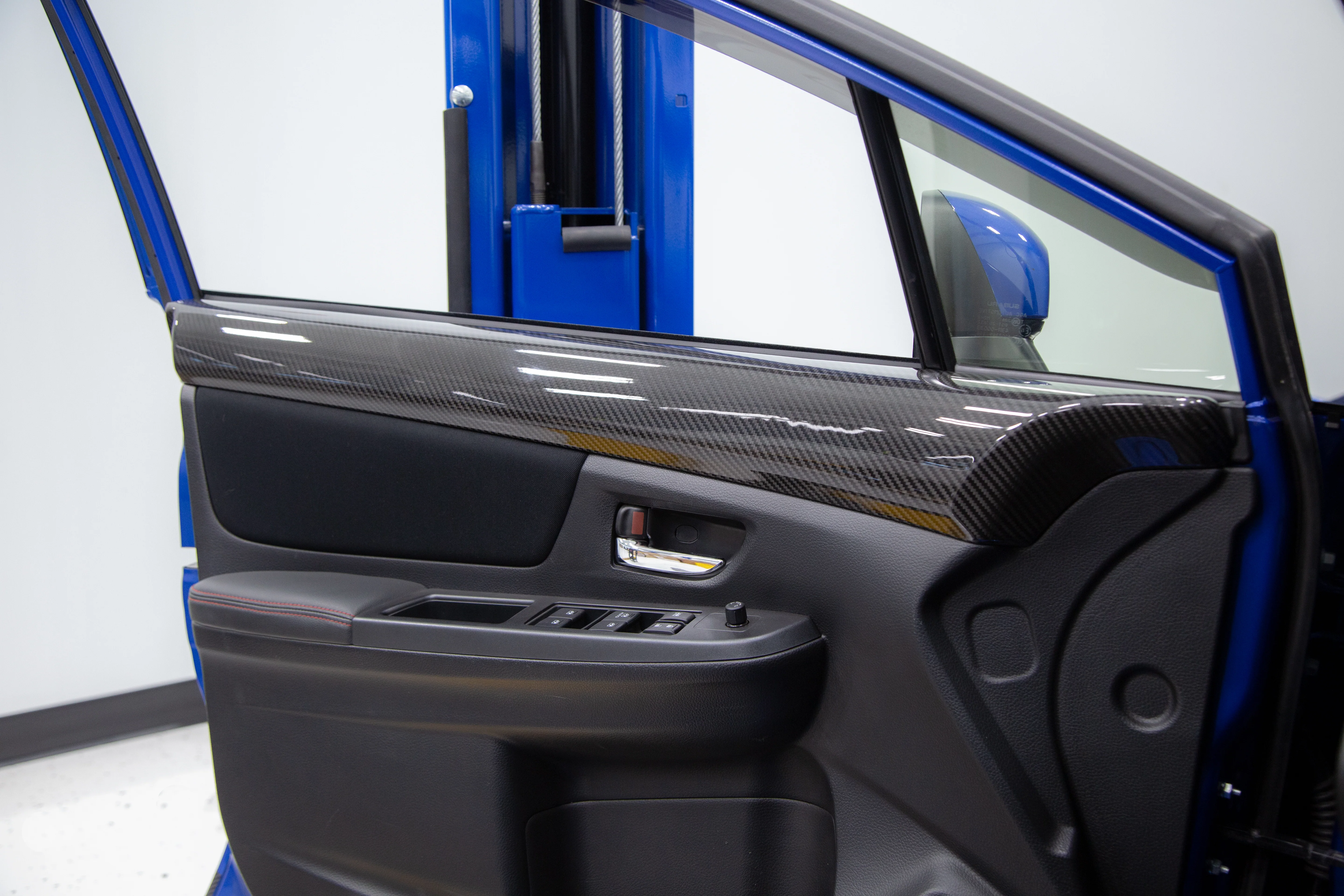 OLM LE Dry Carbon Front Door Trim Upper Panels - 2015-2021 WRX / STI - Image 8